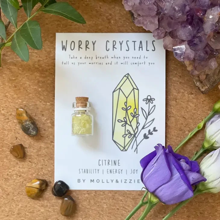 Molly & Izzie - Citrine Worry Crystal