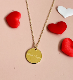 Soneto Jewelry Gullkede "Choose Happy"