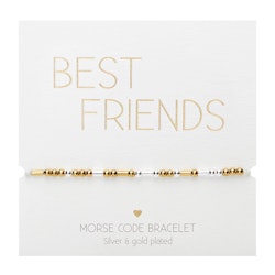 Crystals HCA Jewellery -  Morse Code Bracelet - "Best Friends"