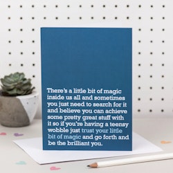 The Right Lines kort - "Trust Your Little Bit of Magic"