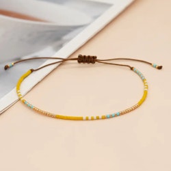 Mini Beads Armbånd - Gul