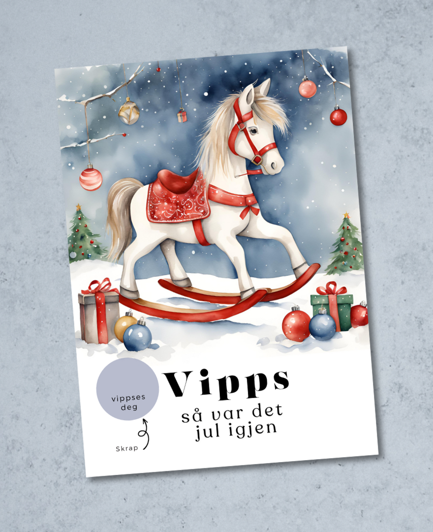 Vipps Julekort - Gyngehest