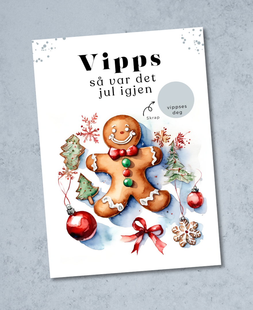 Vipps Julekort - Pepperkake