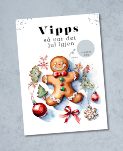 Vipps Julekort - Pepperkake