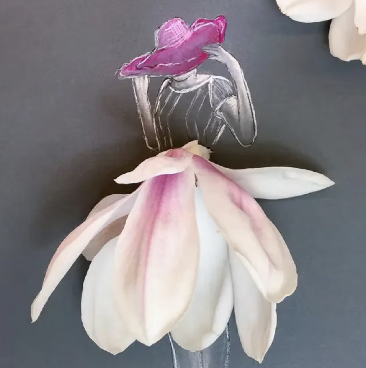 Lütteblüten kort - Magnolia