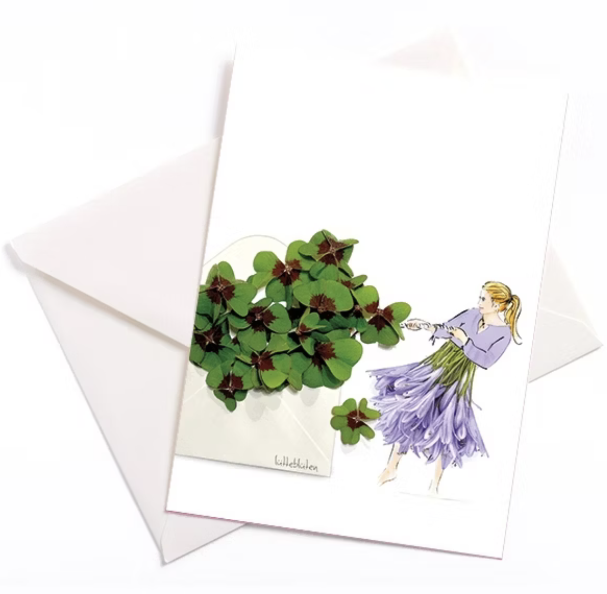 Lütteblüten kort - Blomsterhilsen