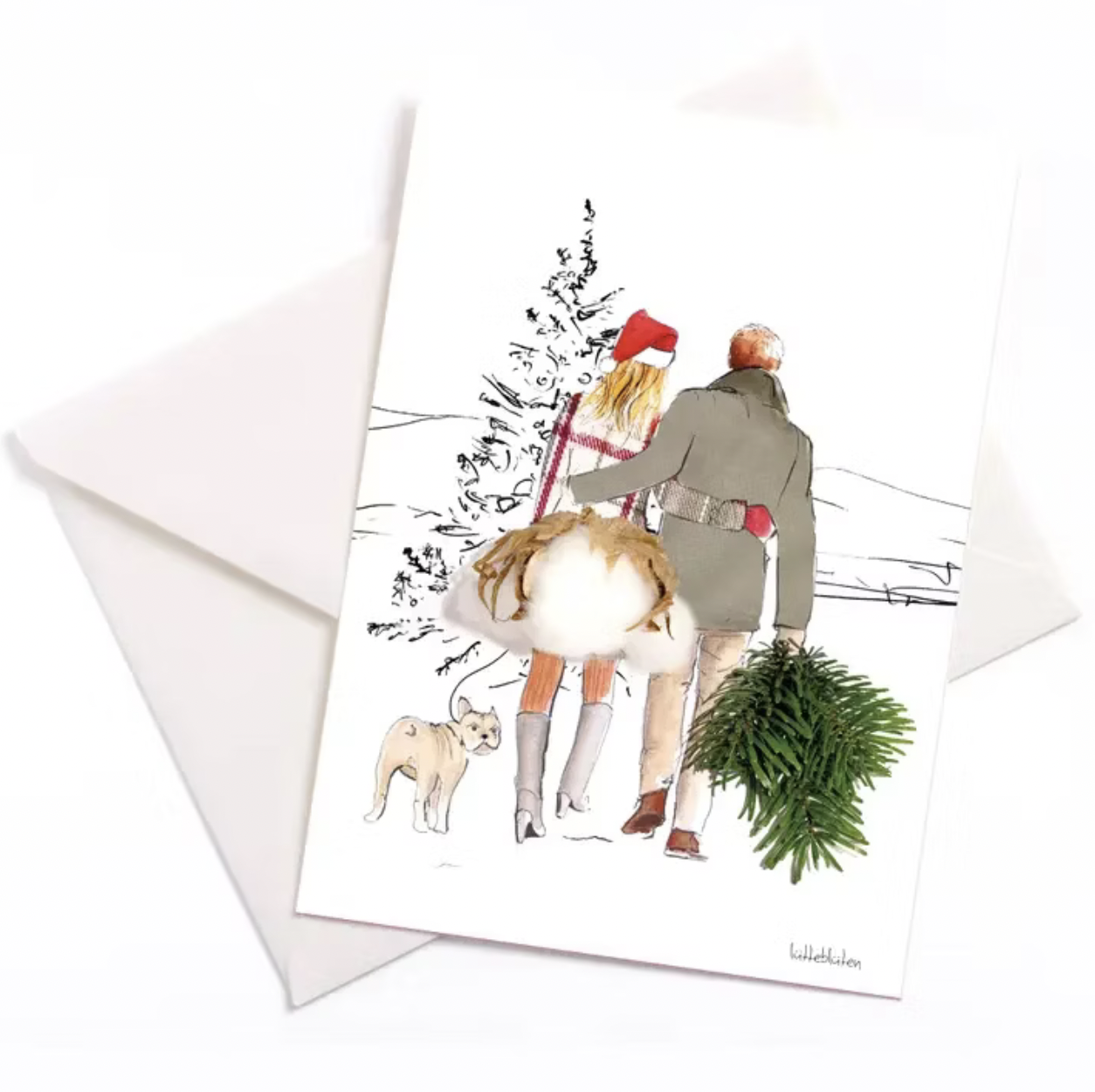 Lütteblüten kort - Julestemning
