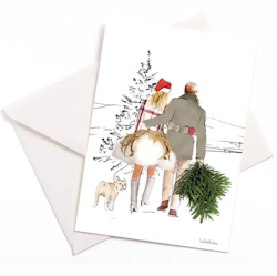 Lütteblüten kort - Julestemning