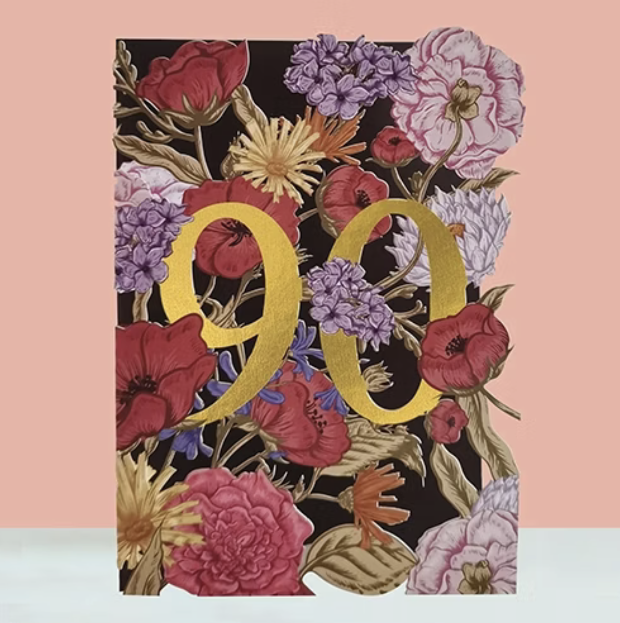 Alljoy  Design -  Bursdagskort - 90 år