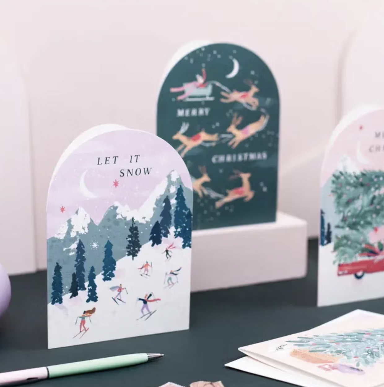 Sister Paper Co - Julekort - Skiers holiday