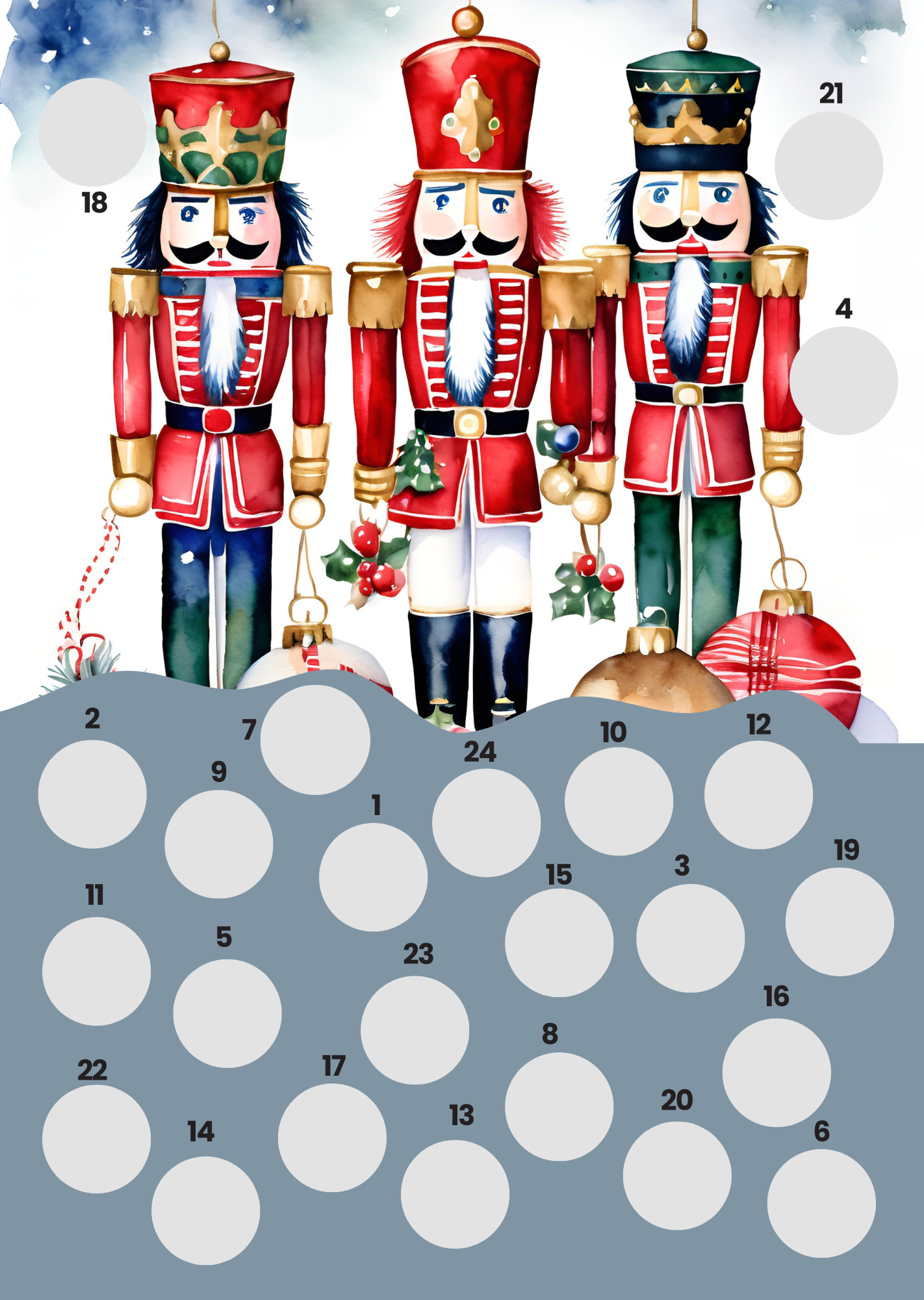Scratch-off Julekalender - Nøtteknekker