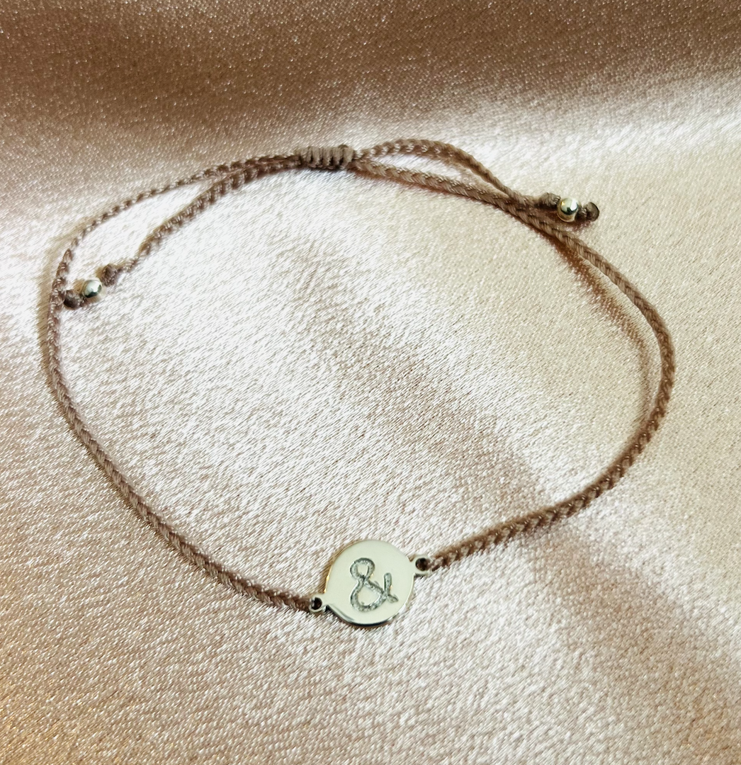 Bali Bliss Armbånd - Gammelrosa -  & symbol for mental helse
