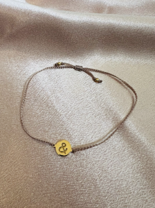 Bali Bliss Armbånd - Gammelrosa -  Gullbelagt & Symbol