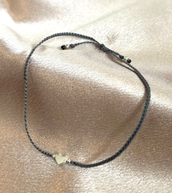 Bali Bliss Armbånd - Hjerte - Gråblå