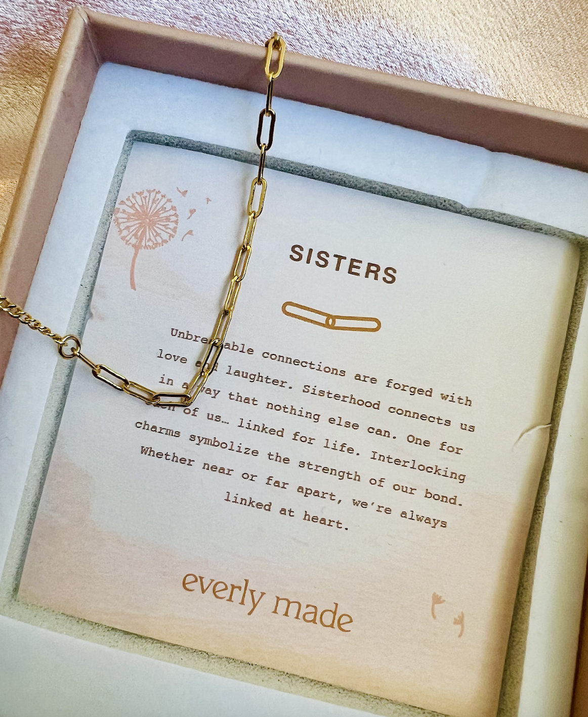 Everly Made - SISTER armbånd i Gull