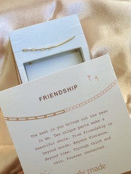 Everly Made - FRIENDSHIP Curterra armbånd i Gull