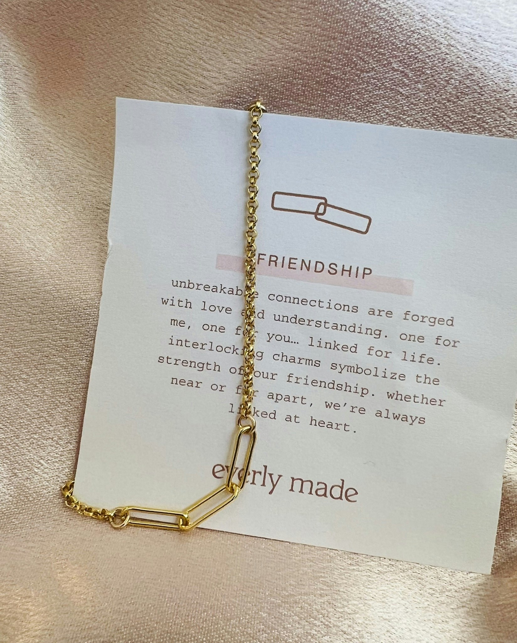 Everly Made - Gullarmbånd - FRIENDS 3