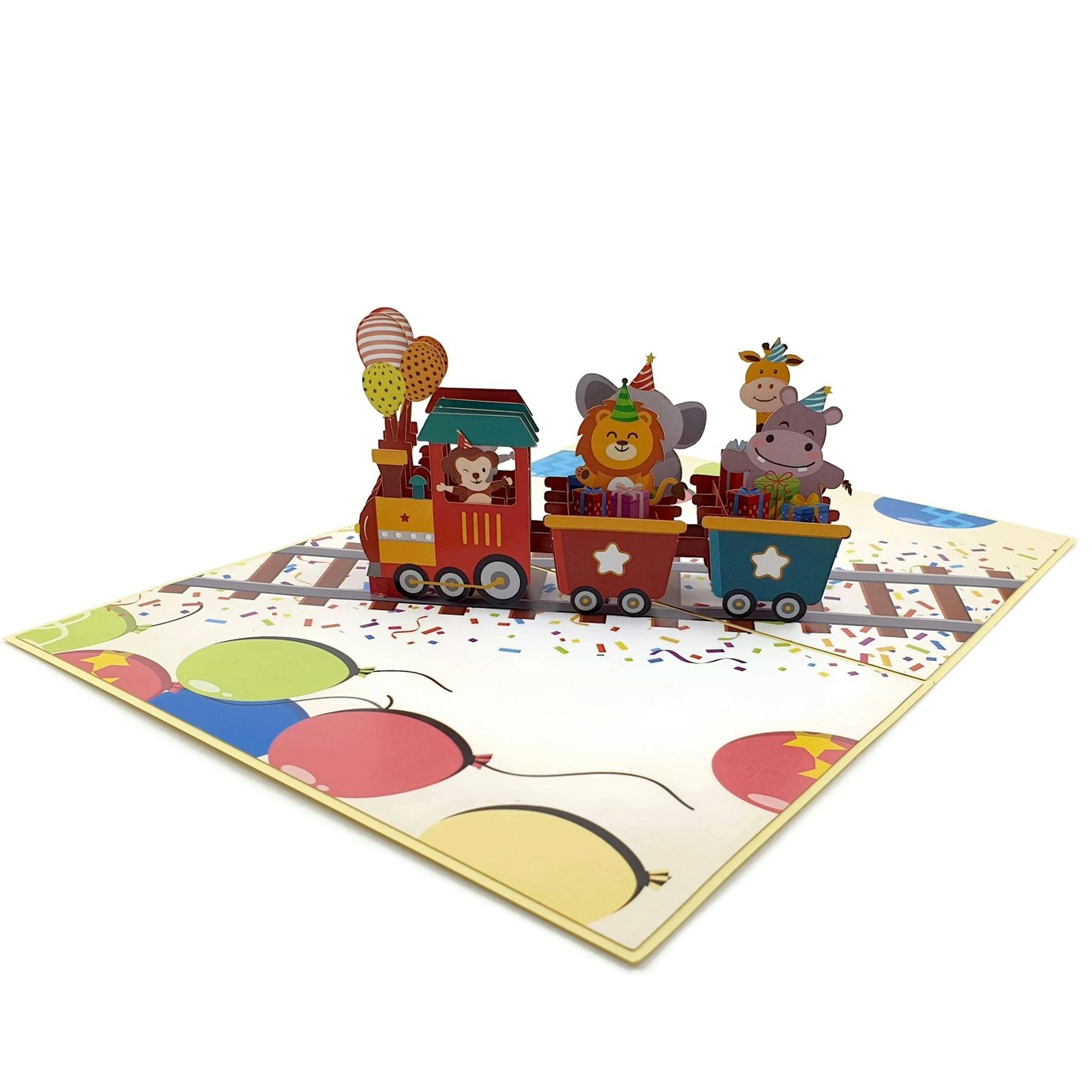 Color Pop Cards - Birthday Train