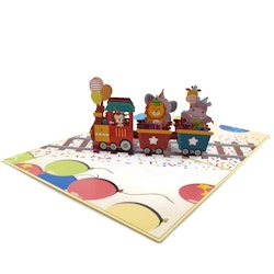 Color Pop Cards - Birthday Train