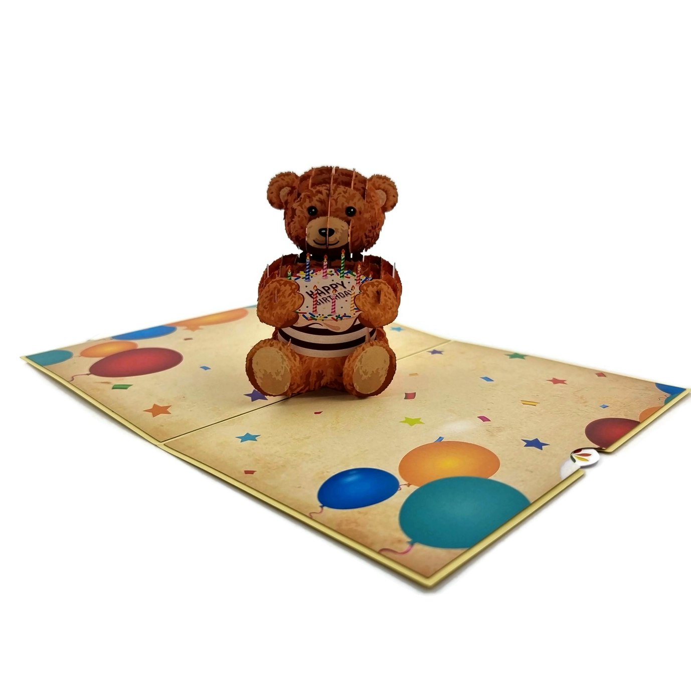 Color Pop Cards - Birthday Teddy