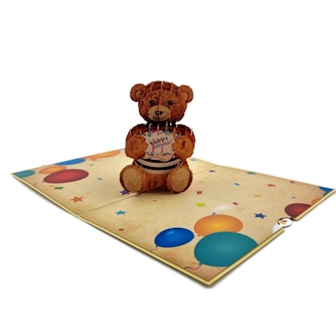 Color Pop Cards - Birthday Teddy