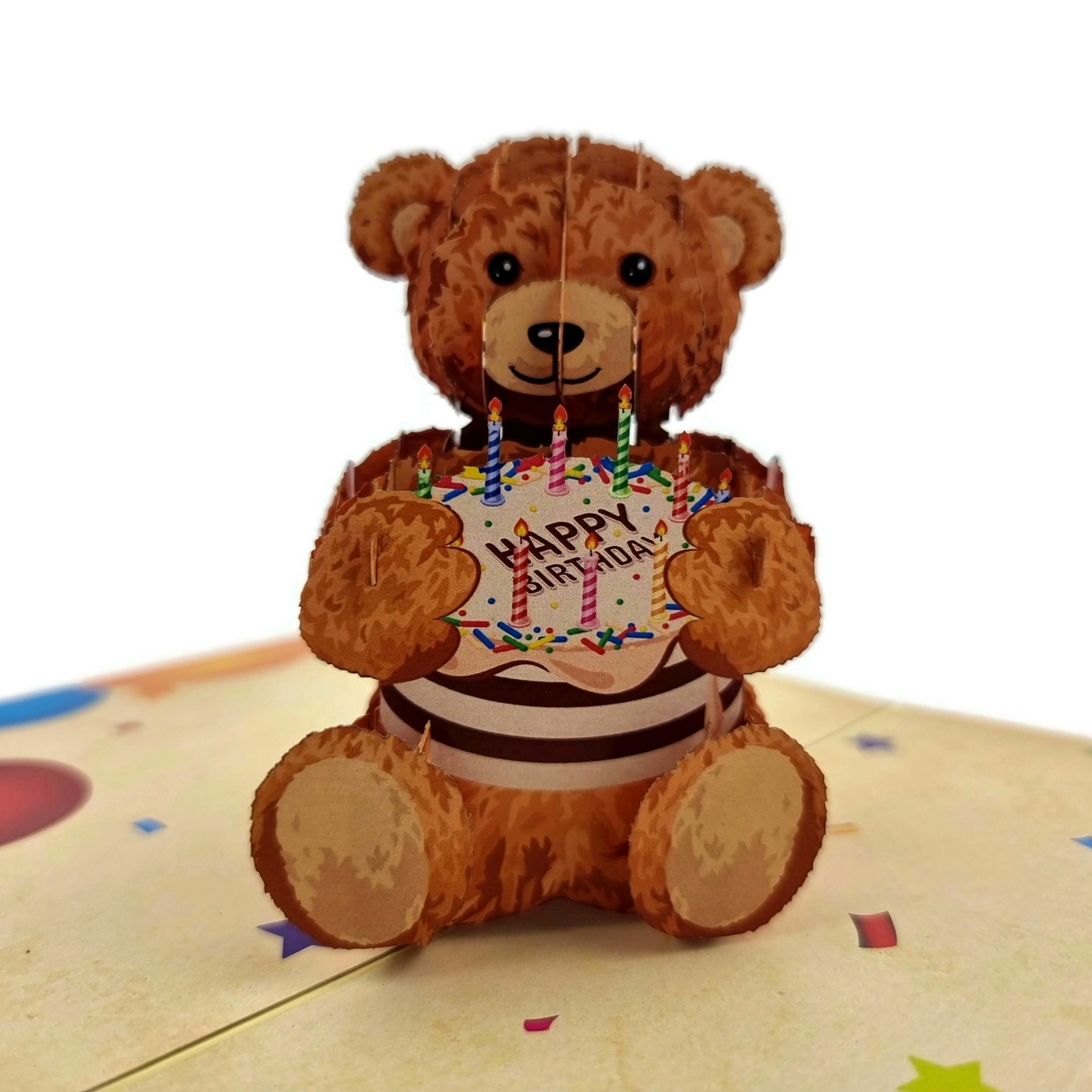 Color Pop Cards - Birthday Teddy
