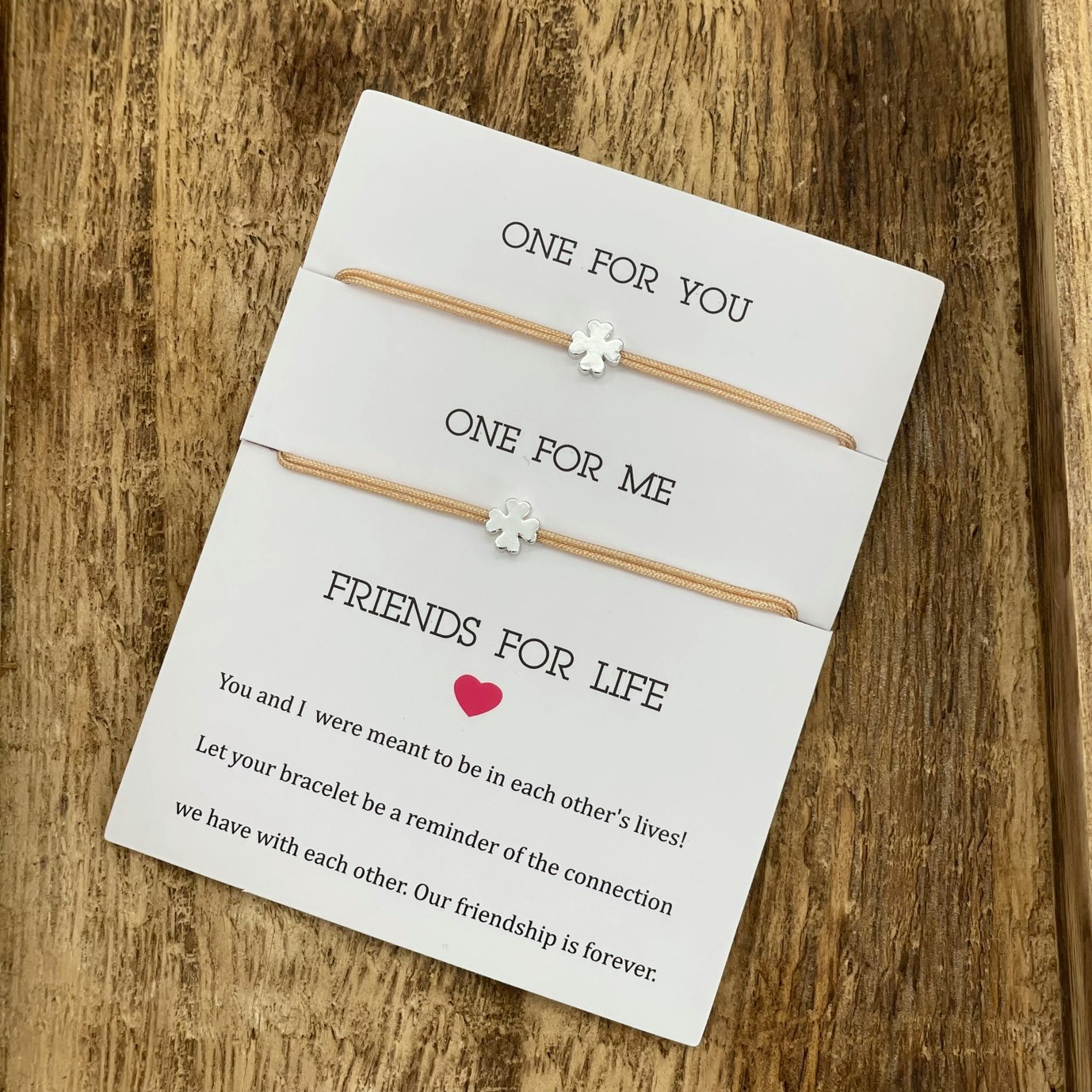 Parsley & Pepper - Friends for Life Bracelet - Kløver - Beige