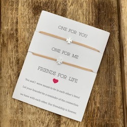 Parsley & Pepper - Friends for Life Bracelet - Kløver - Beige