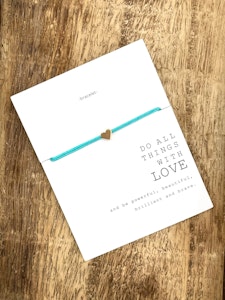 Parsley & Pepper - Friendship Heart Bracelet  - Turkis