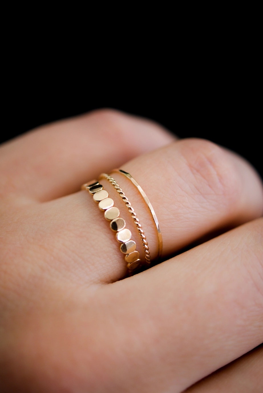 Hannah Naomi Twist Gold ring - size 9.5