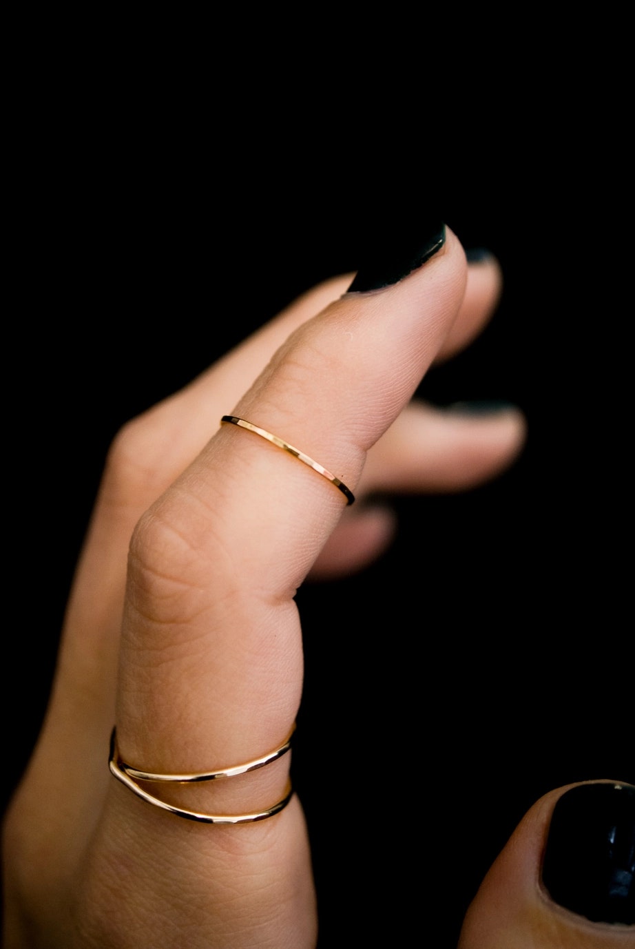 Ultra Thin Stacking Gold ring - size 10