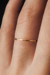 Ultra Thin Stacking Gold ring - size 10