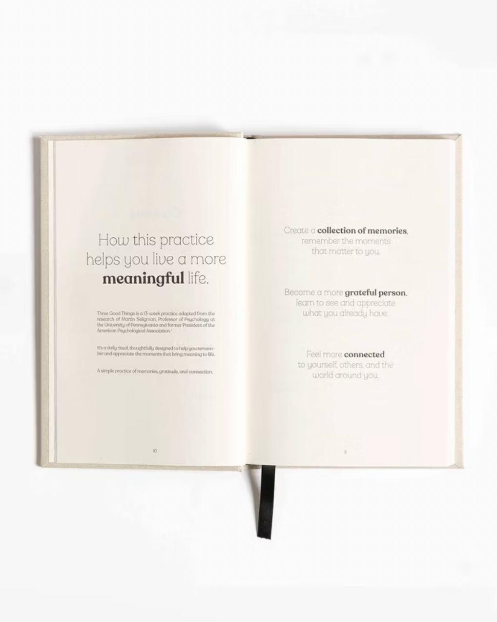 Three Good Things Journal - Memories, Gratitude, Connection
