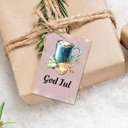 Julekopp Til-fra-lapper - 10pk