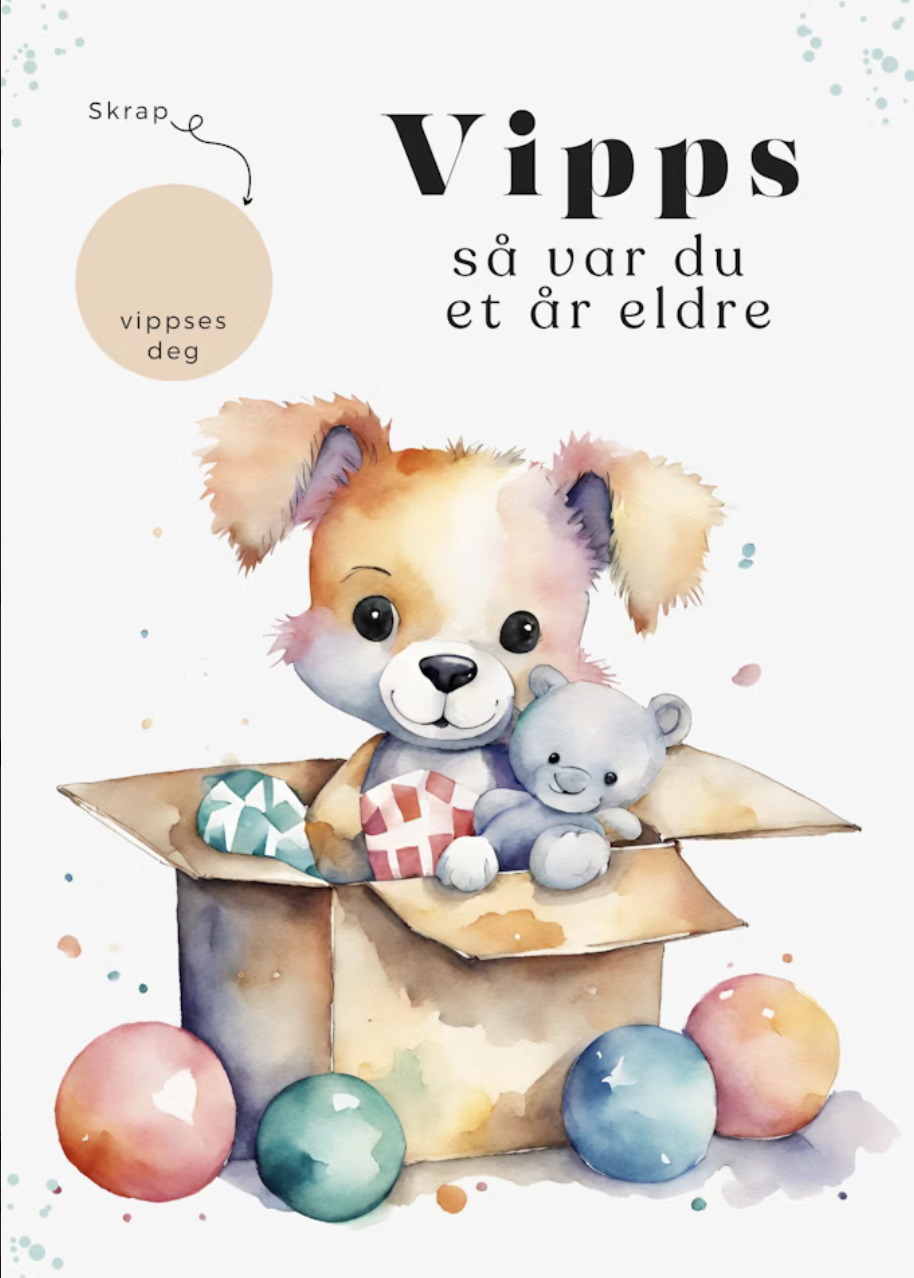 Vipps Bursdagskort - Toys