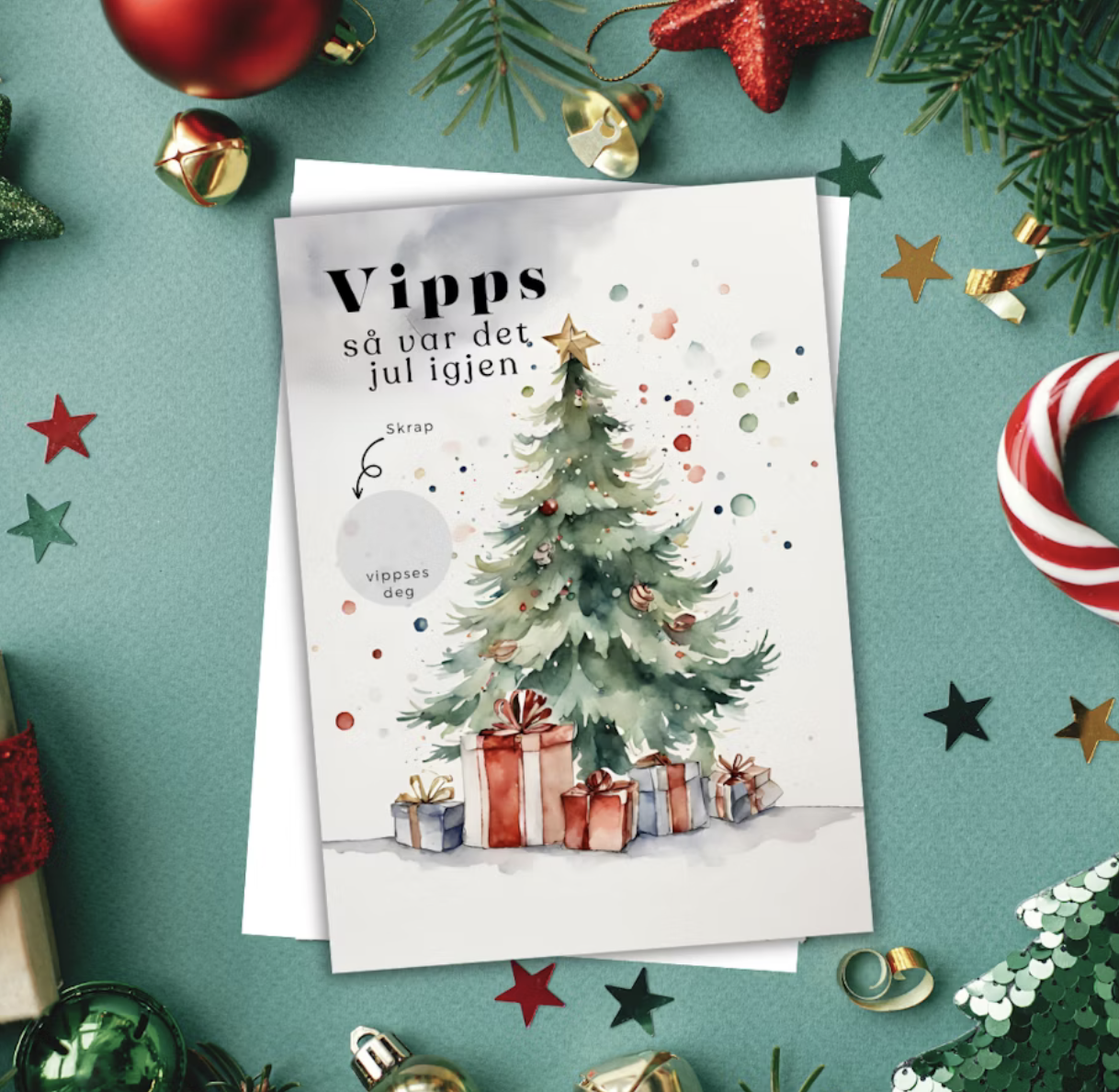 Vipps Julekort - Juletre