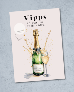 Vipps Bursdagskort - Bubbles