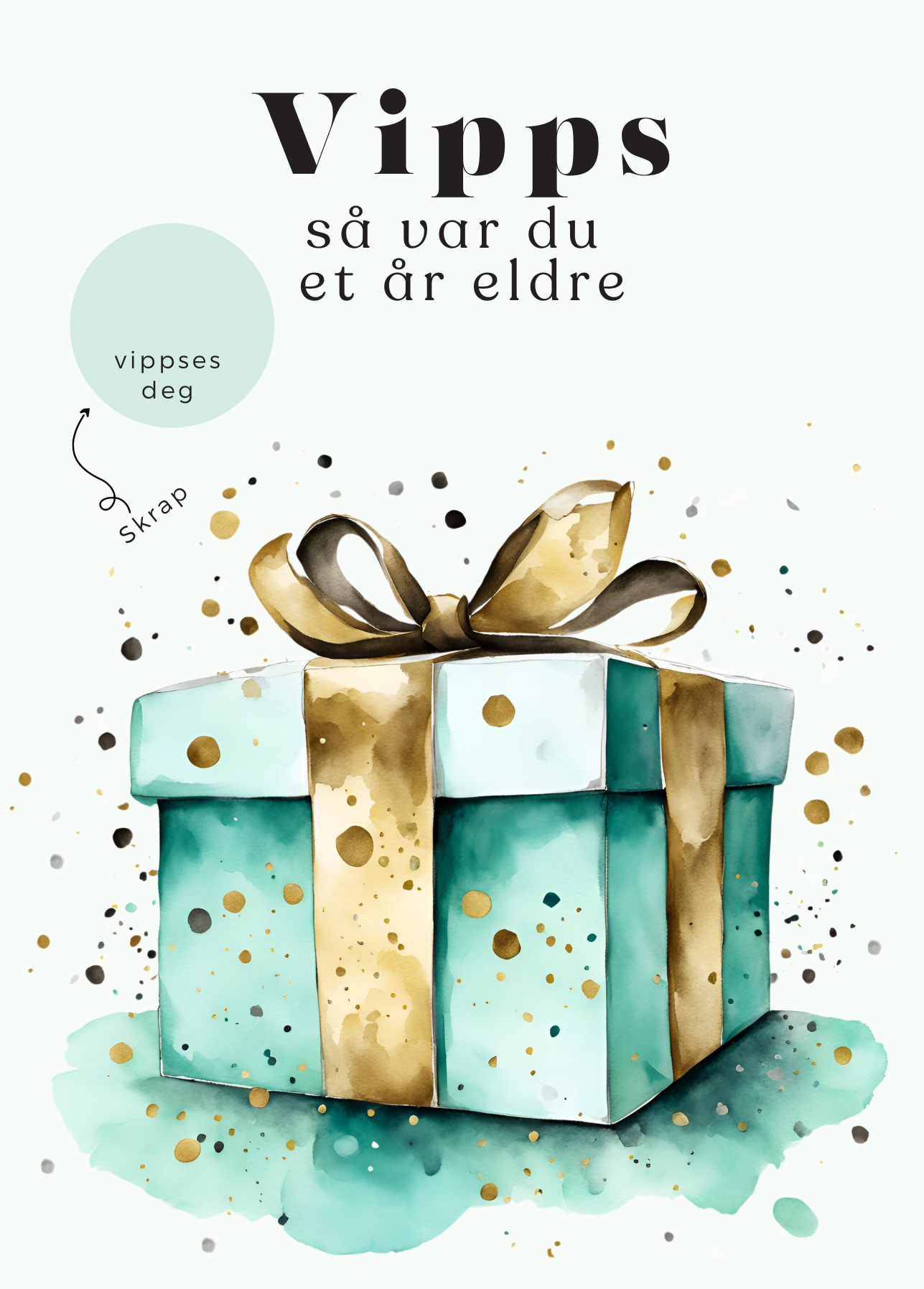 3pk Vipps Skrapekort - Birthday Presents