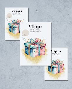 3pk Vipps Skrapekort - Birthday Presents