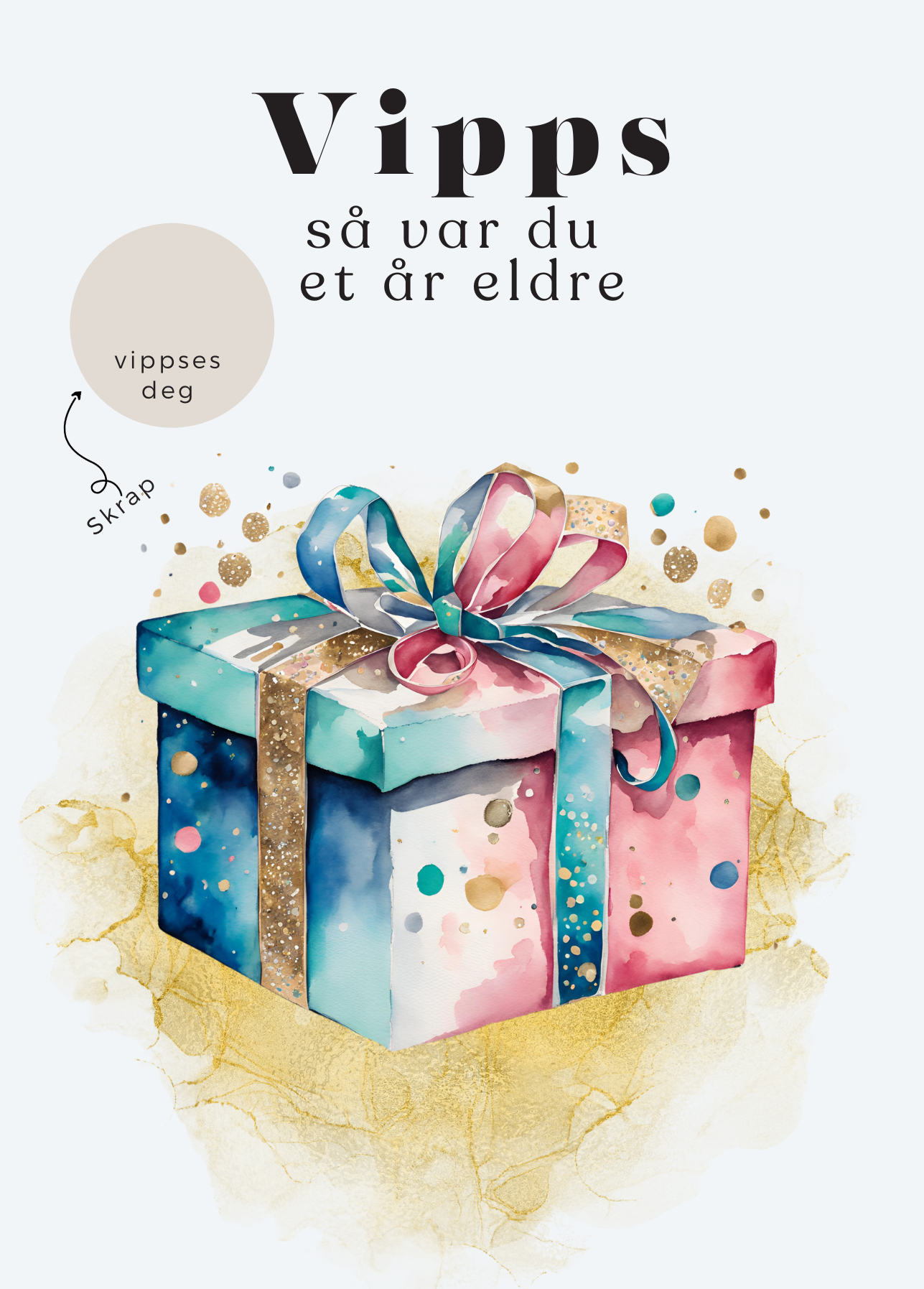 3pk Vipps Skrapekort - Birthday Presents