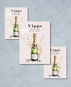 3pk Vipps Skrapekort - Bubbles