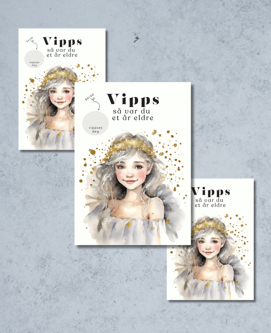 3pk Vipps Skrapekort - Little Fairy