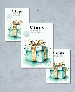 3pk Vipps Skrapekort - Present