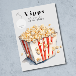 Vipps Bursdagskort - Popcorn