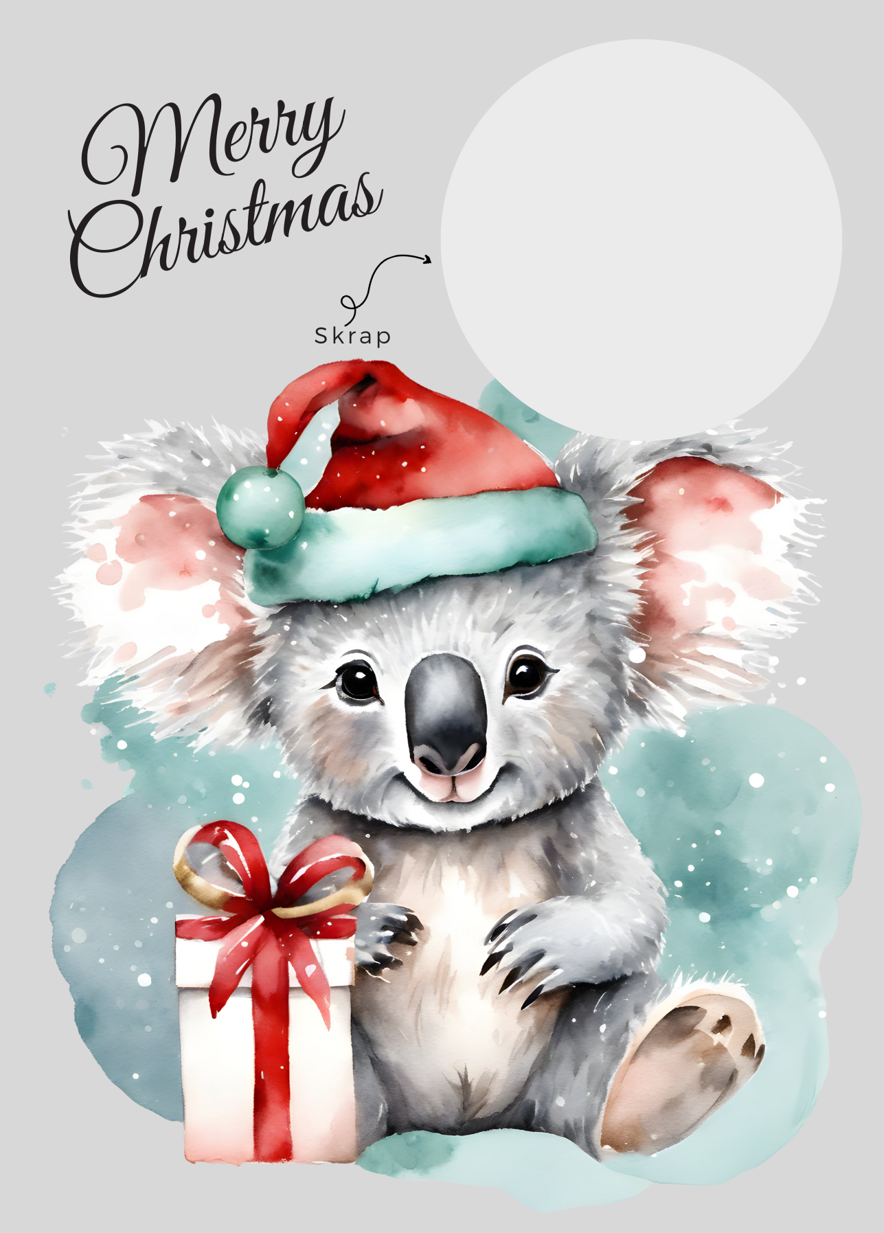 Jul Skrapekort - Koala