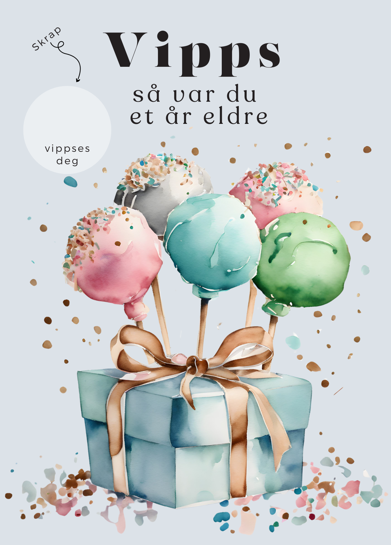 Vipps Bursdagskort - Cakepops