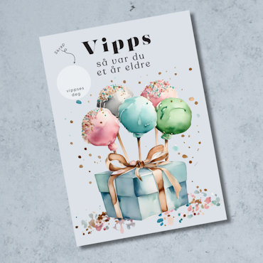 Vipps Bursdagskort - Cakepops