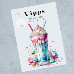 Vipps Bursdagskort - Milkshake