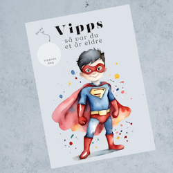 Vipps Bursdagskort - Superhero