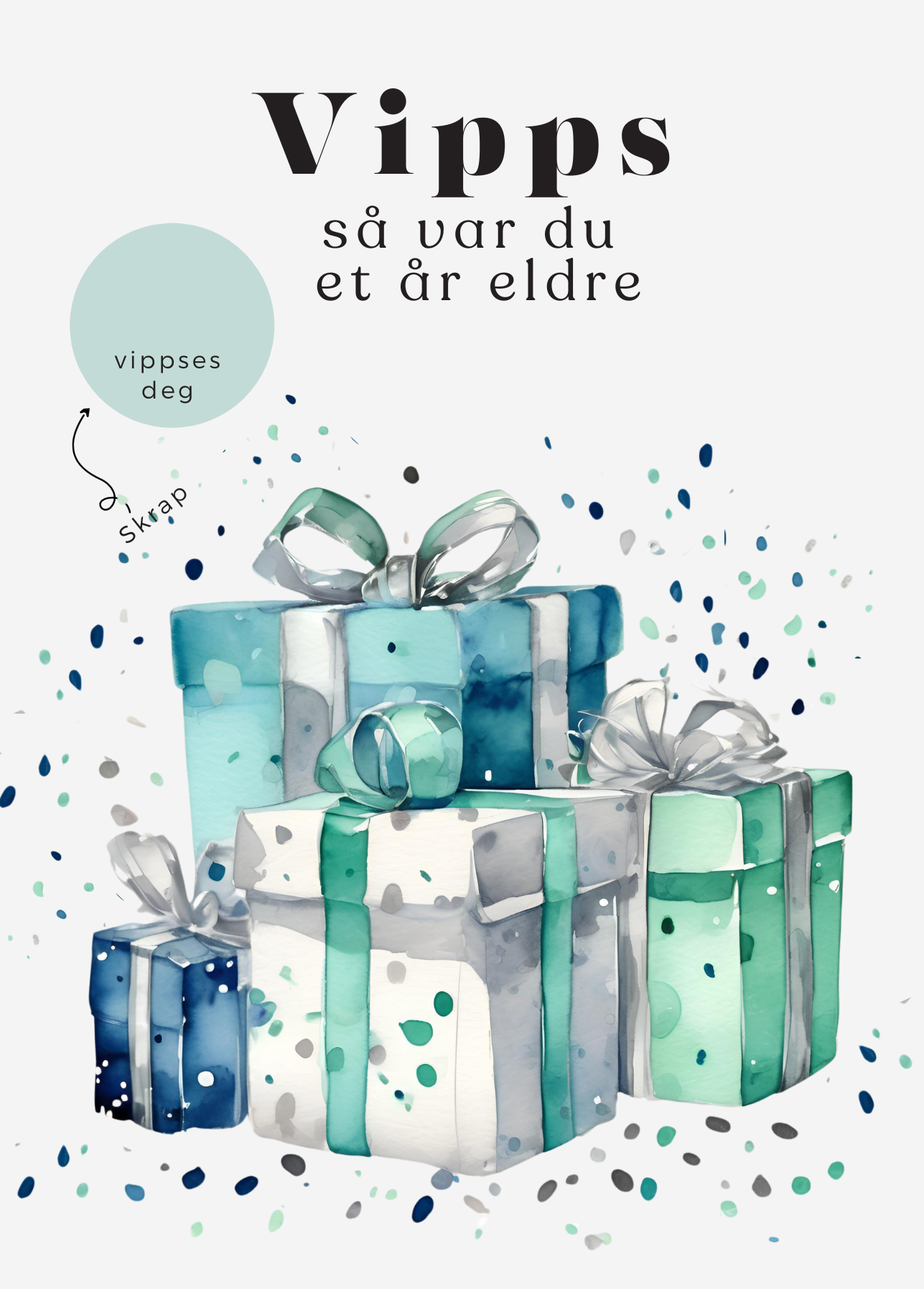 3pk Vipps Skrapekort - Gaver